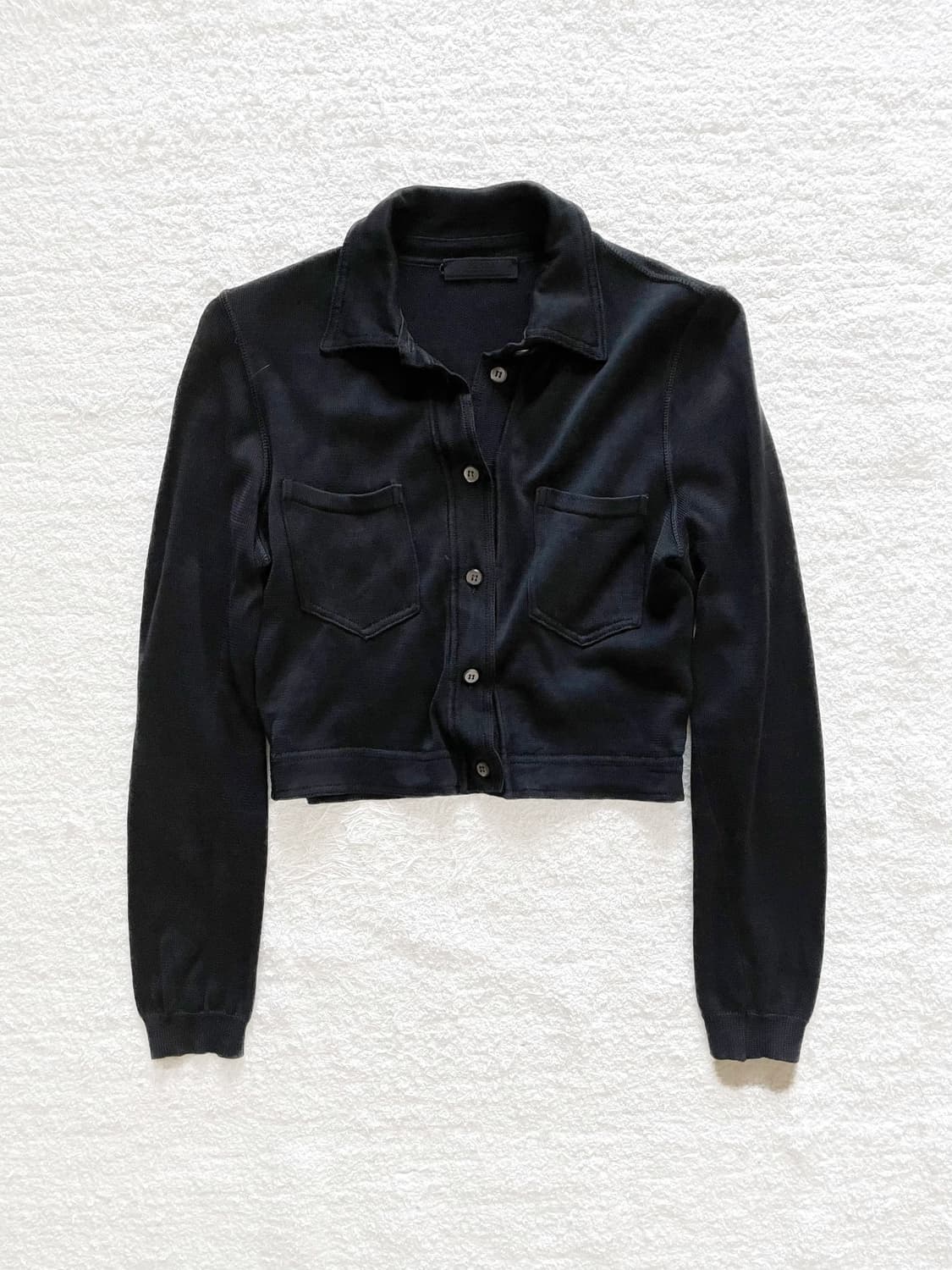 프라다 크롭 코튼 셔츠 상품이미지1