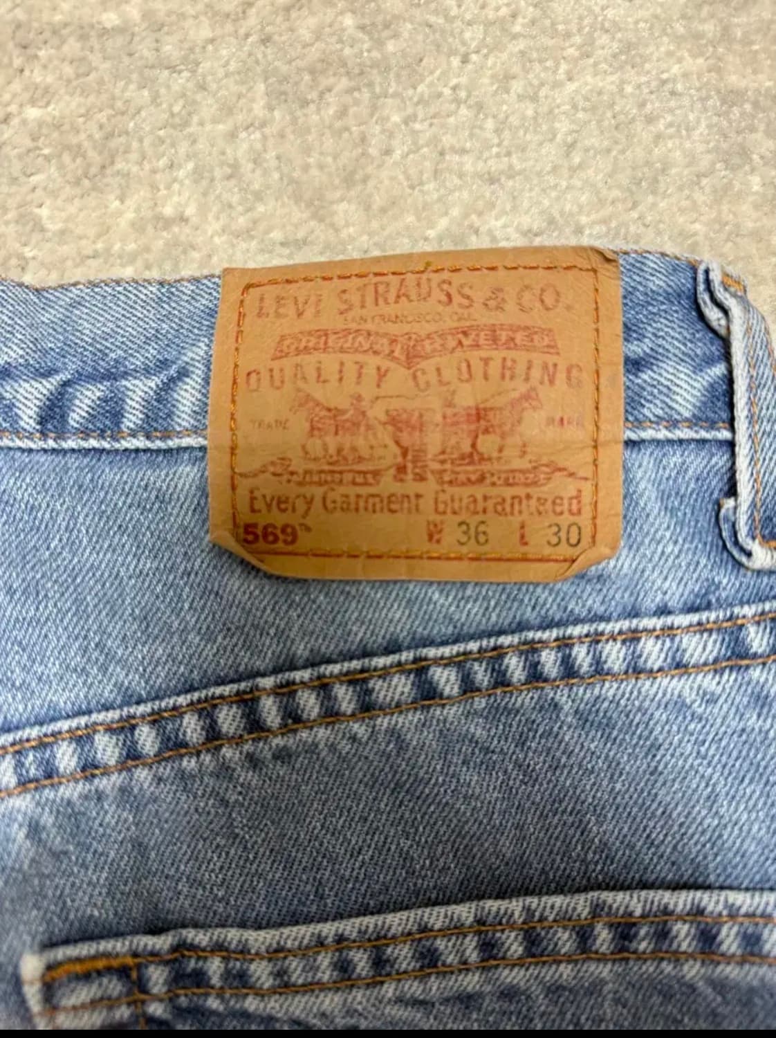 90s 리바이스 levis 569 made in usa 36x30 상품이미지3