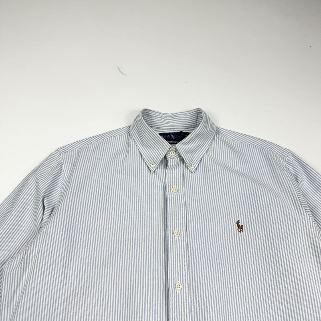 폴로 랄프로렌 커스텀핏 스트라이프 옥스포드 셔츠 L 상품이미지2
