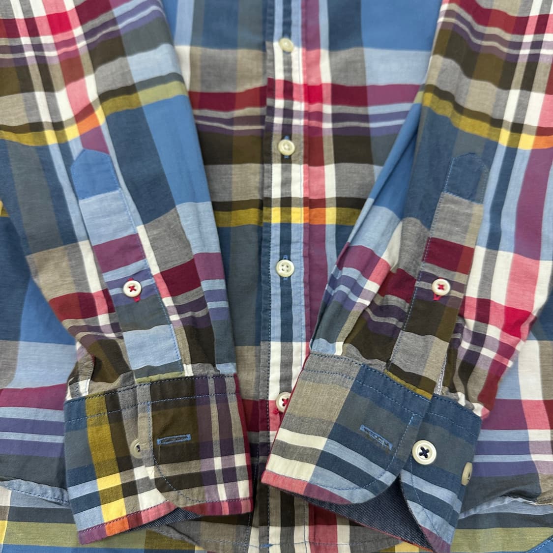 타미힐피거 체크 남방 셔츠 XS 상품이미지5