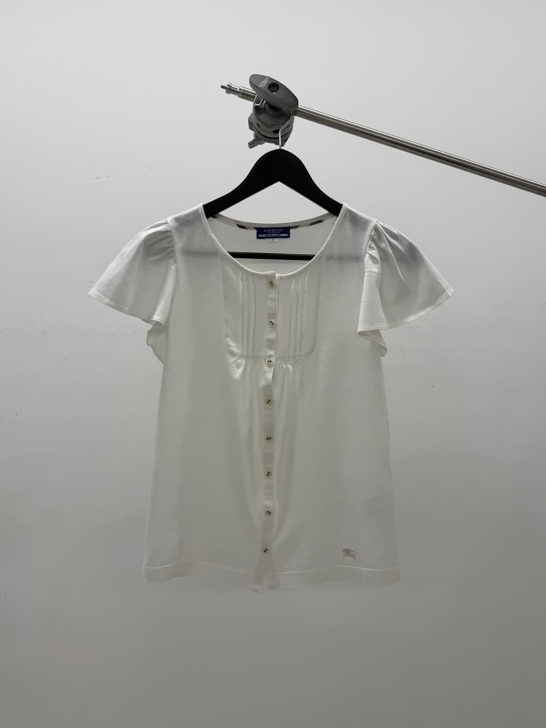 Burberry 버버리 러플 슬리브 화이트 반팔 티셔츠 상품이미지2