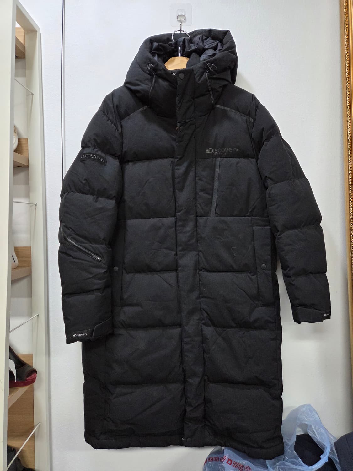디스커버리 롱패딩 블랙 남자 100덕다운 상품이미지1