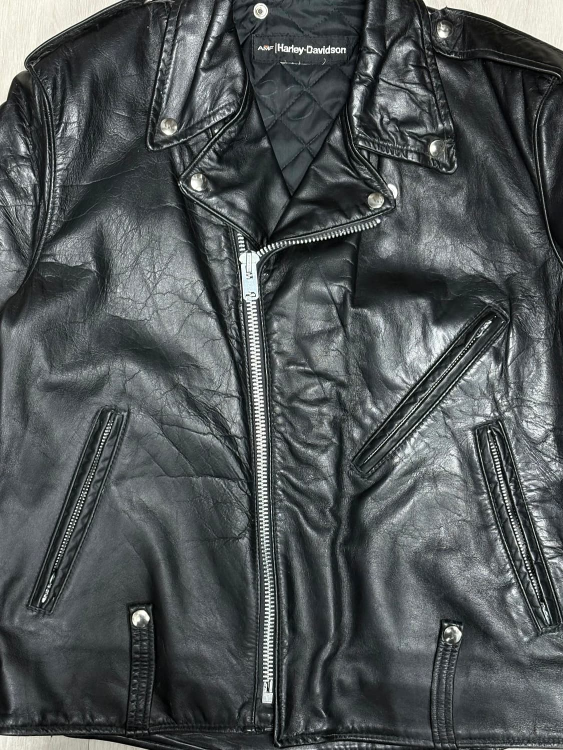 70s 할리데이비슨 레더 자켓 상품이미지7