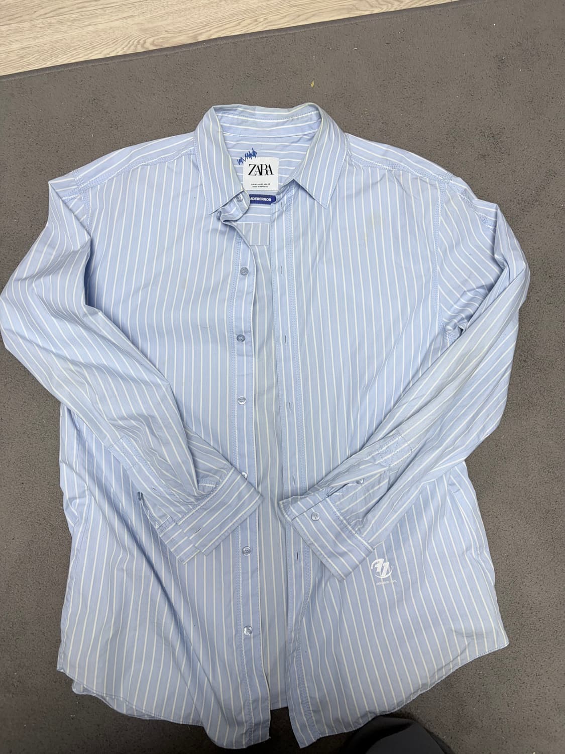 정품) 아더에러 X 자라 콜라보 스트라이프 셔츠 M 상품이미지2