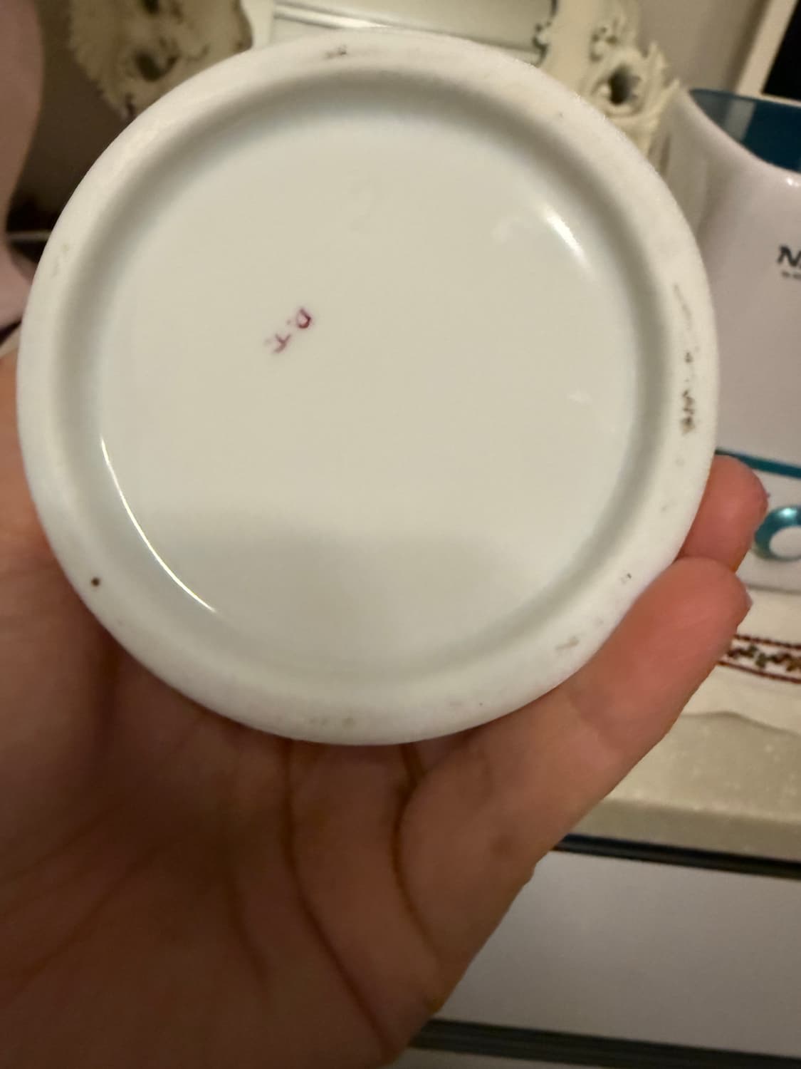 프랑스산 앤틱/빈티지 도자기 단지 판매합니다. 상품이미지7