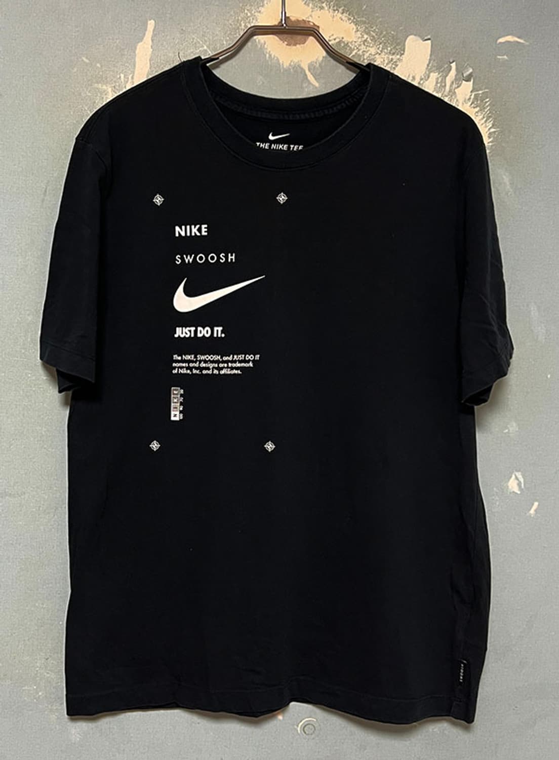 NIKE 나이키 스포츠웨어 스우시 클럽 반팔티 블랙 캐주얼 M 95 상품이미지1