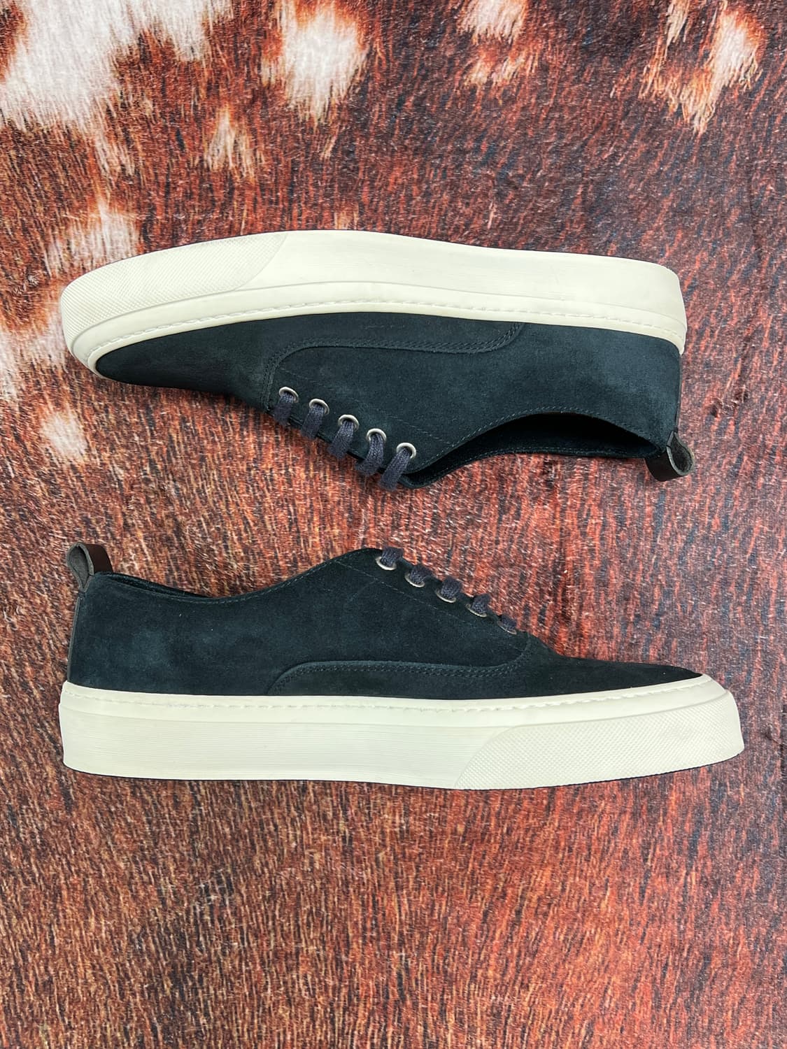 [40] 오피치나 슬로웨어 블랙 스웨이드 스니커즈  상품이미지4