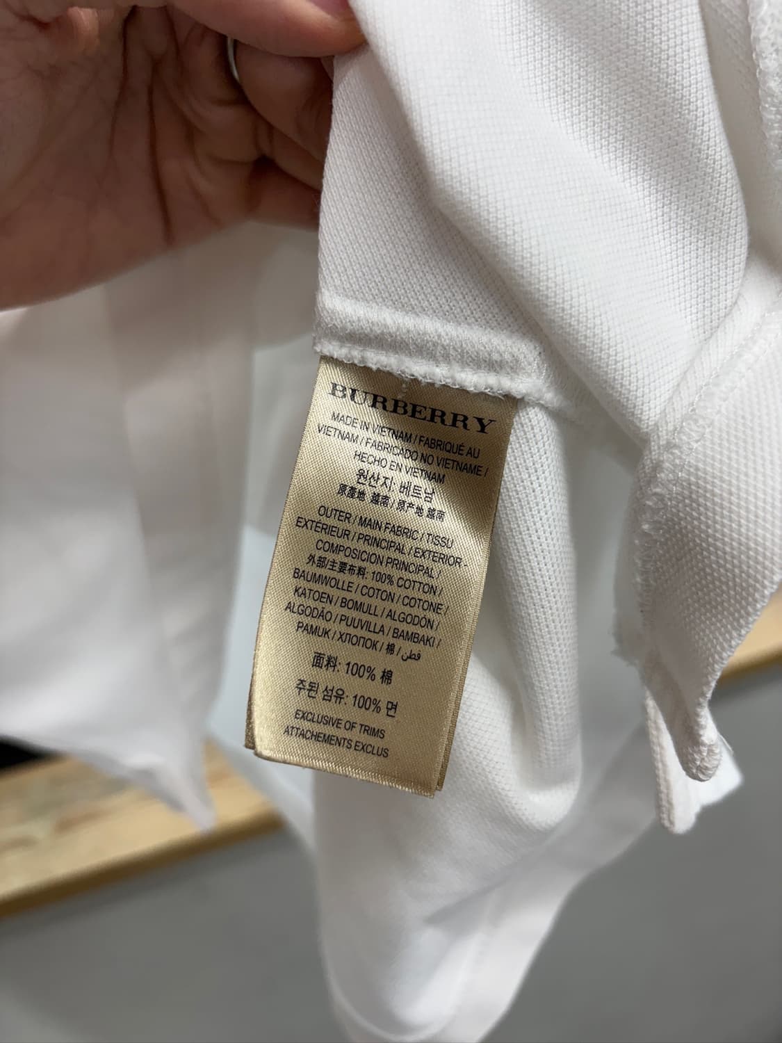 Burberry Brit 버버리 브릿 화이트 반팔 카라티셔츠 pk 상품이미지5