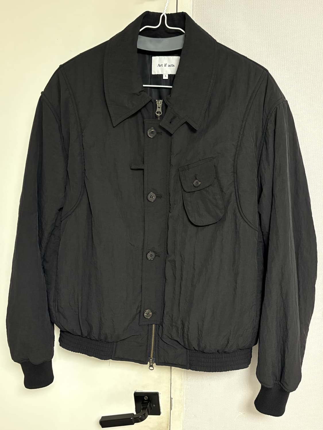 Solid Pocket MA-1 Black 상품이미지1