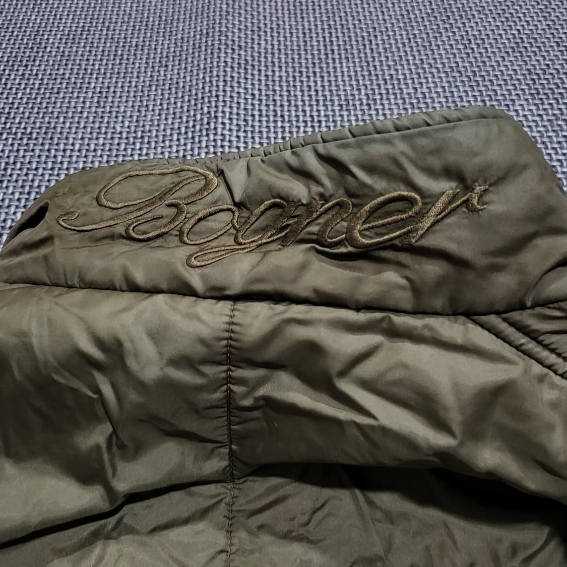 보그너 퀼팅 점퍼 자켓 카키 (105) 상품이미지7