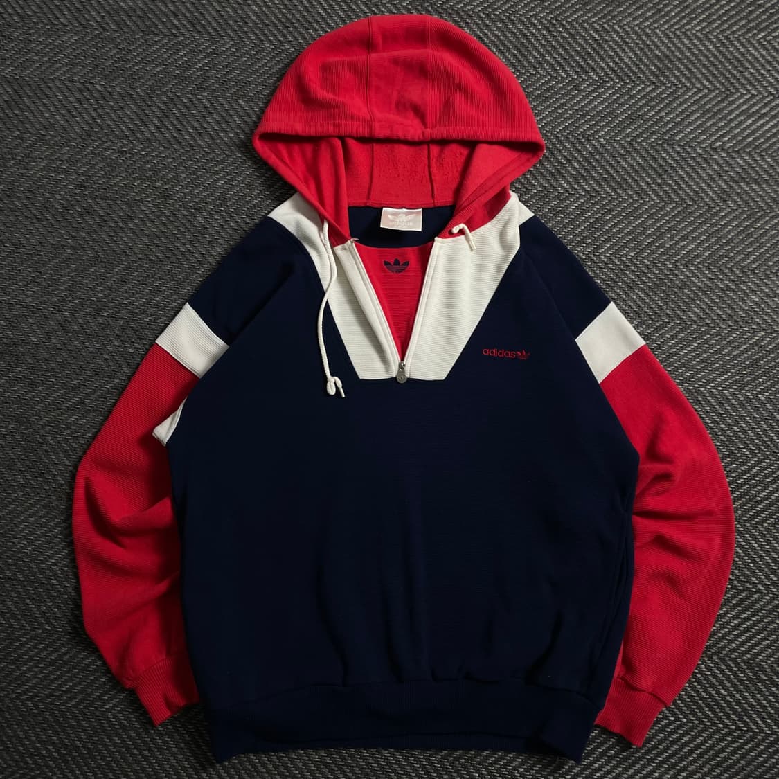 00s 아디다스 올드스쿨 배색 박시핏 아노락 후드 티셔츠y 4119 상품이미지2