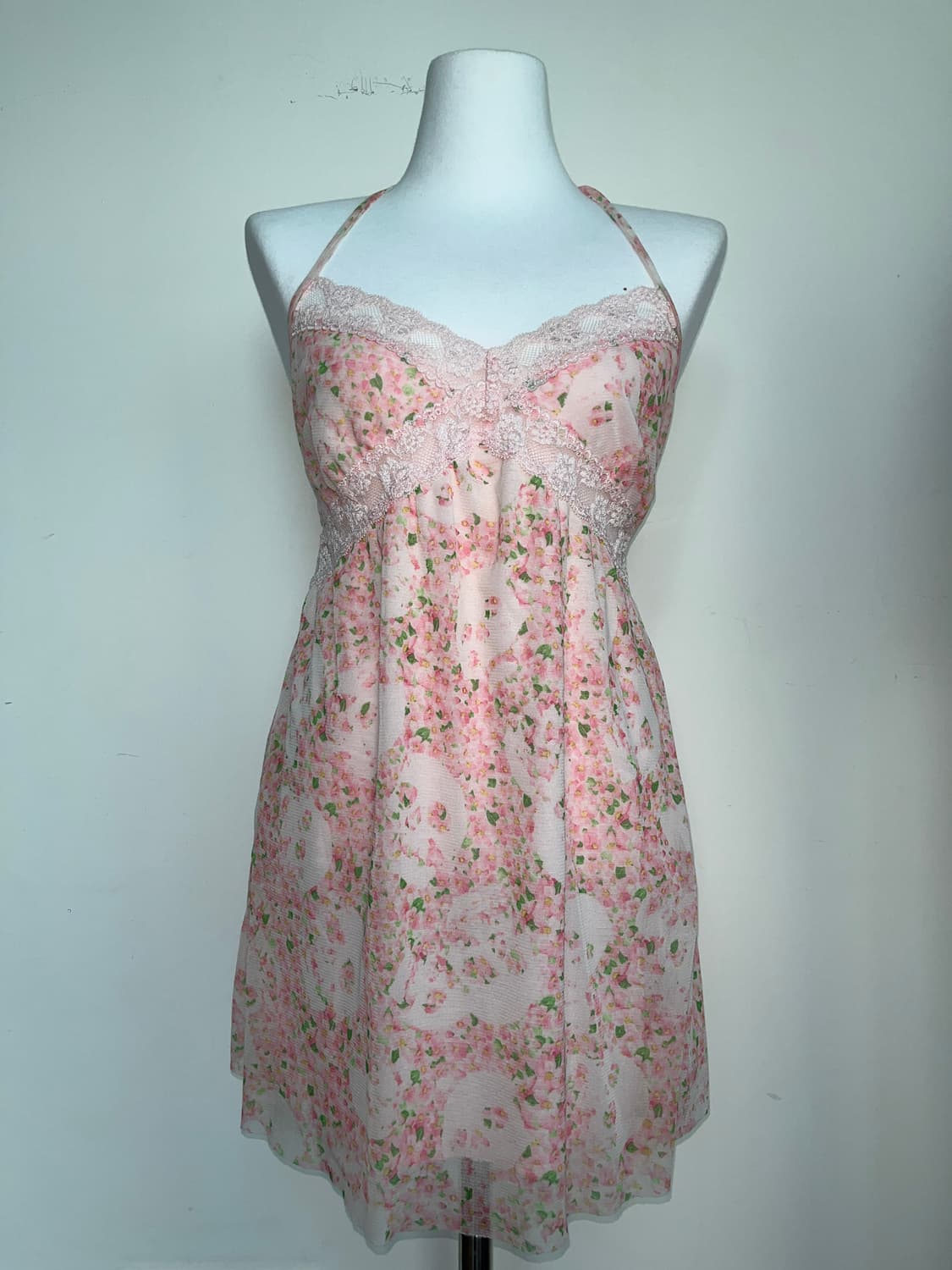 (초레어) 히스테릭 글래머 스컬 해골 꽃무늬 레이스 캐미솔 원피스 드레스 상품이미지8