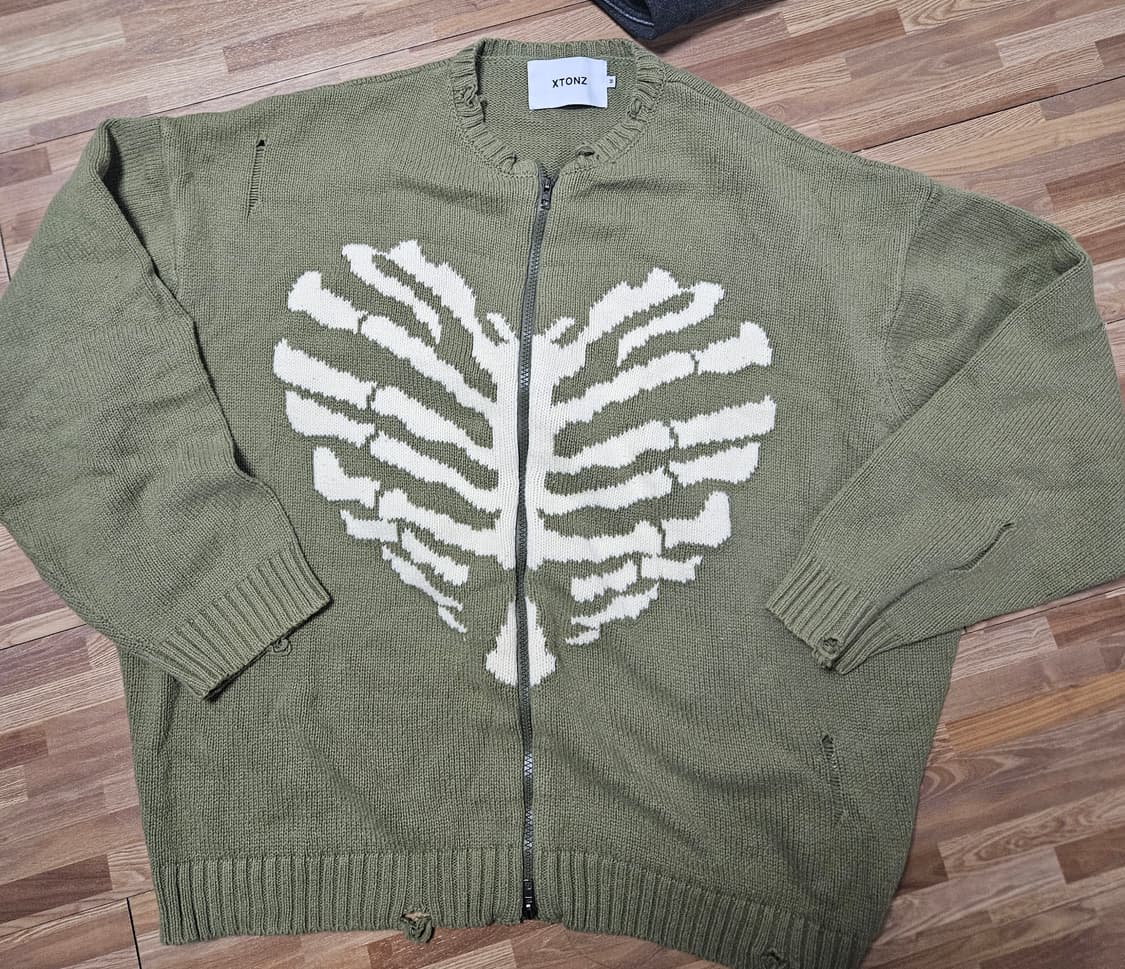 엑스톤즈 보운 니트 집업 상품이미지1