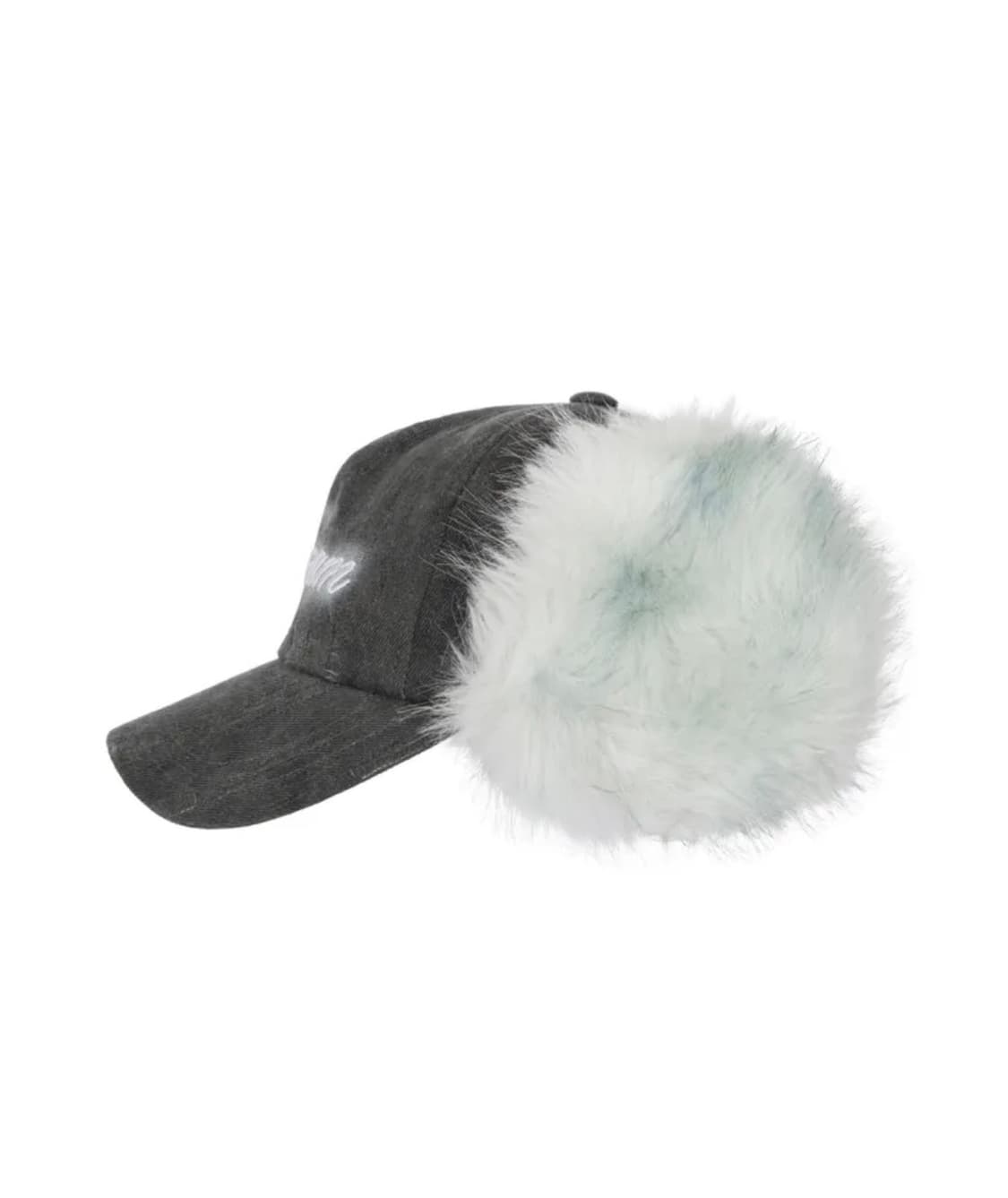 DREAM FAUX FUR CAP EARFLAP CAP (DENIM) 상품이미지3