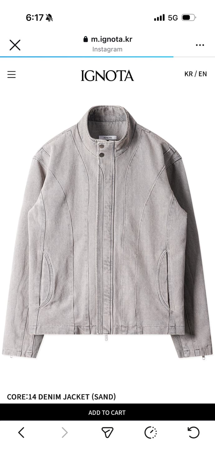 이그노타 데님 자켓 CORE:14 DENIM Jacket (s) 상품이미지1