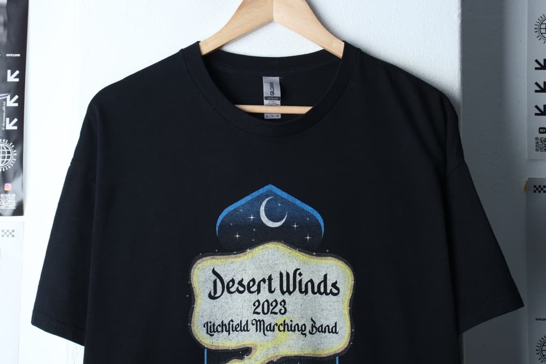 (XL-3XL) 길단 반팔 티셔츠 USA 락티 투어 머천-H31253 상품이미지3