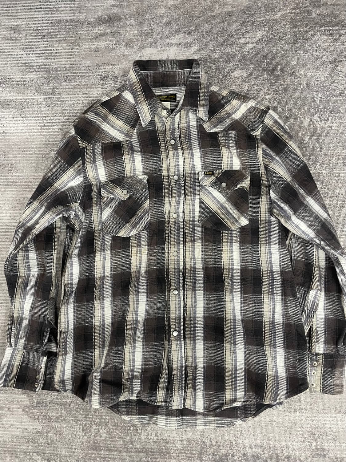 Jpn vtg LEE 플란넬 웨스턴셔츠 상품이미지9