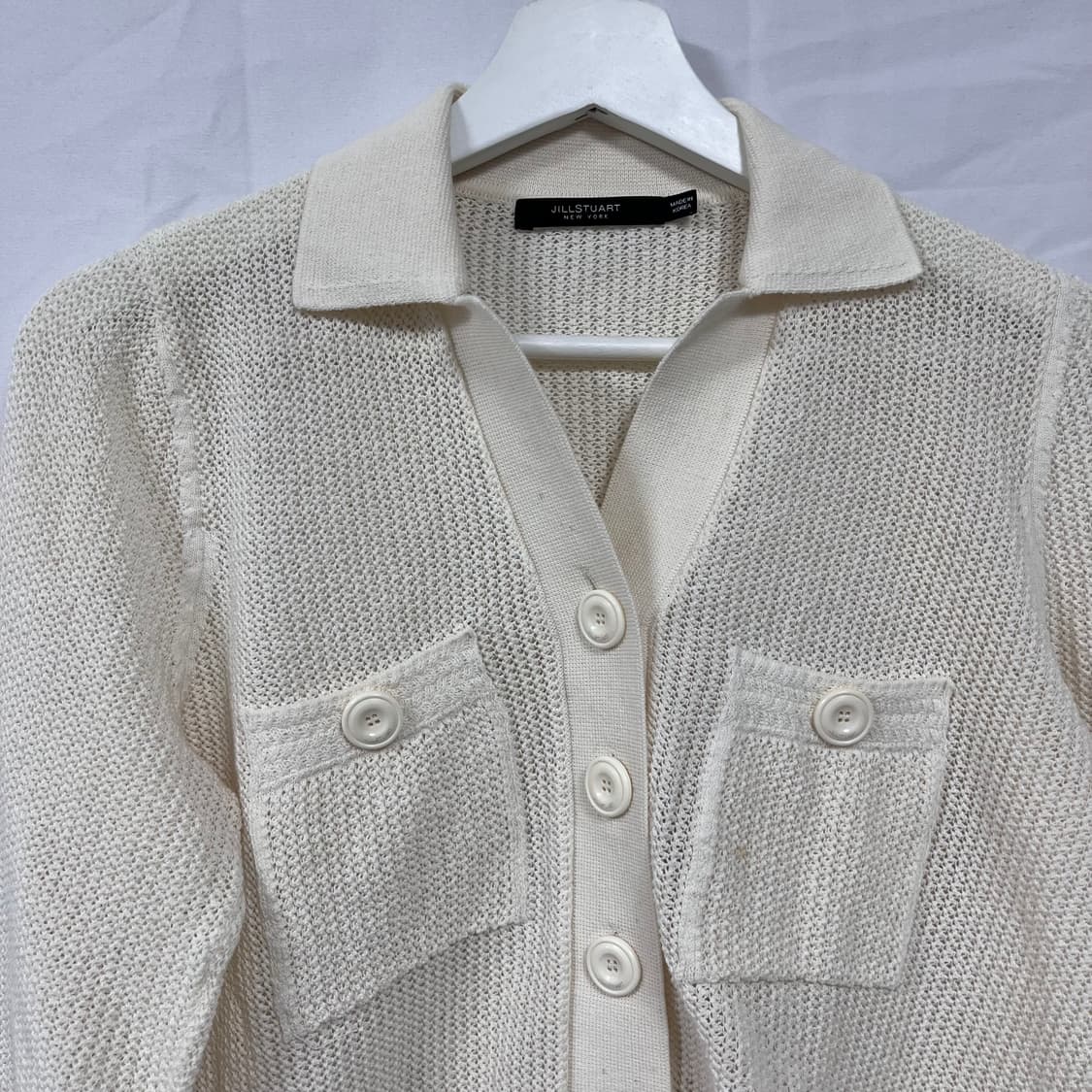 질스튜어트 카라 니트 가디건 상품이미지3