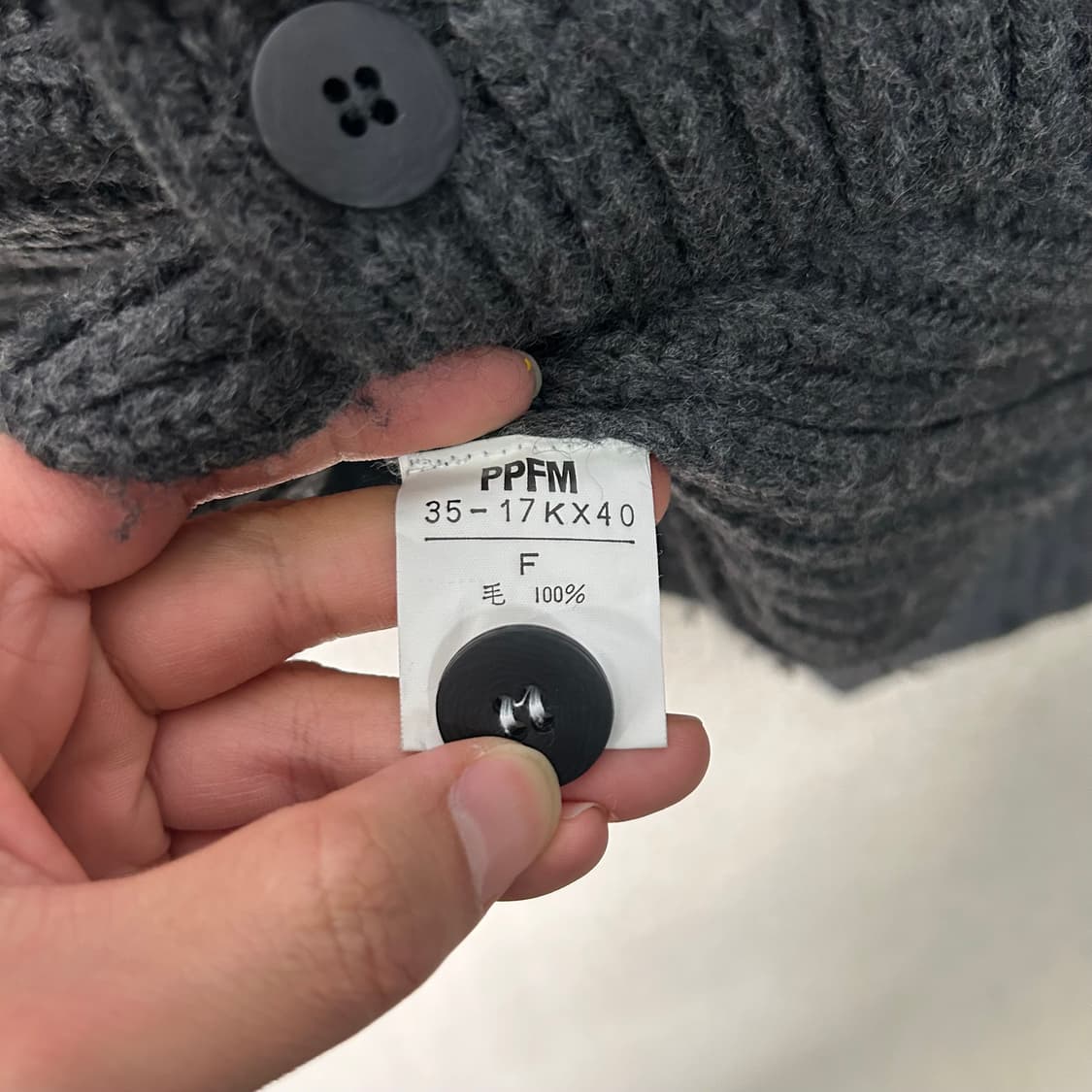 (F) PPFM  블랙니트 가디건  상품이미지7