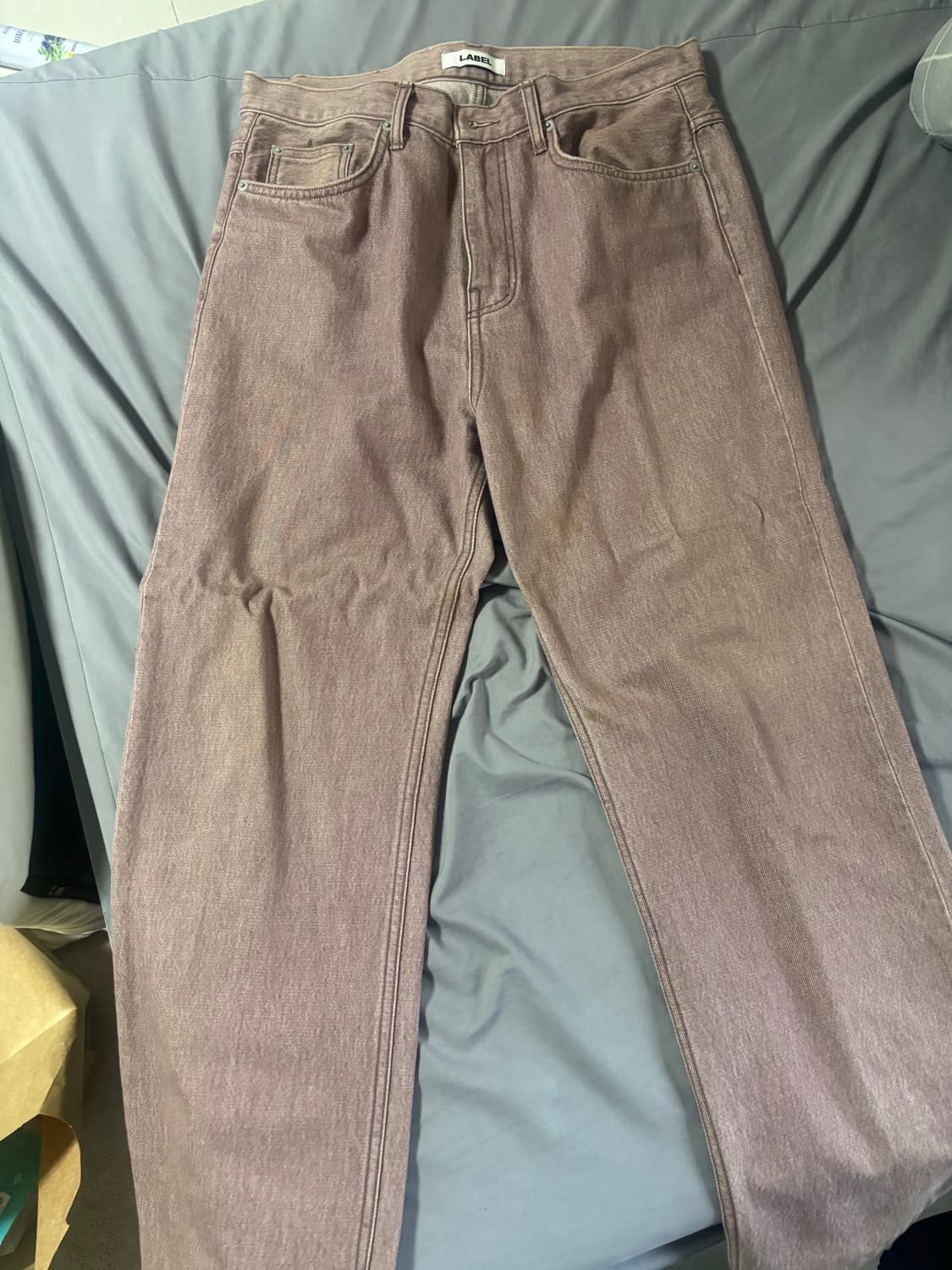 라벨아카이브 스트레이트 진 더스티 로즈 5사이즈 판매합니다 상품이미지1