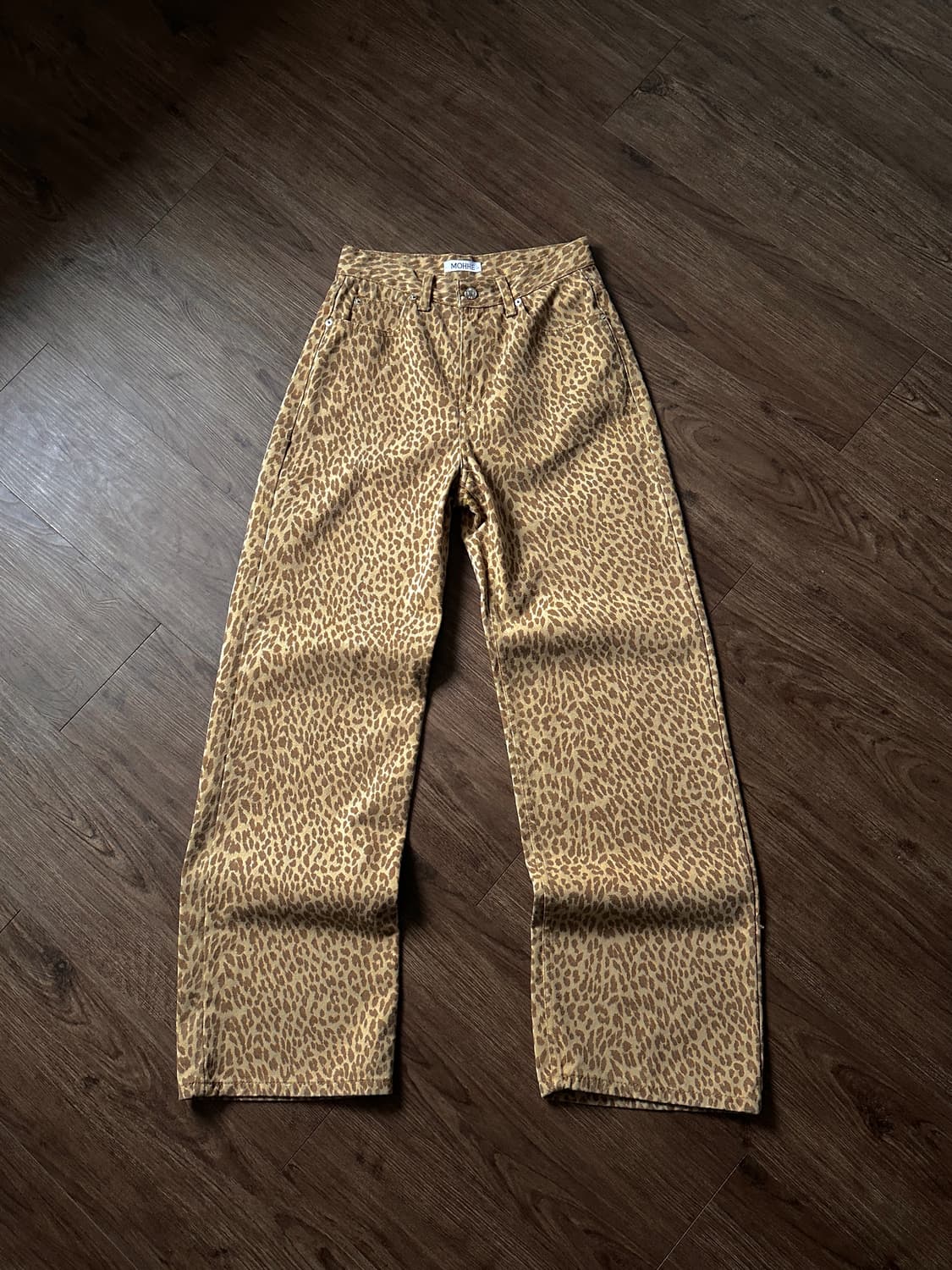 MOHHE 레오파드 스트레이트 진 상품이미지8