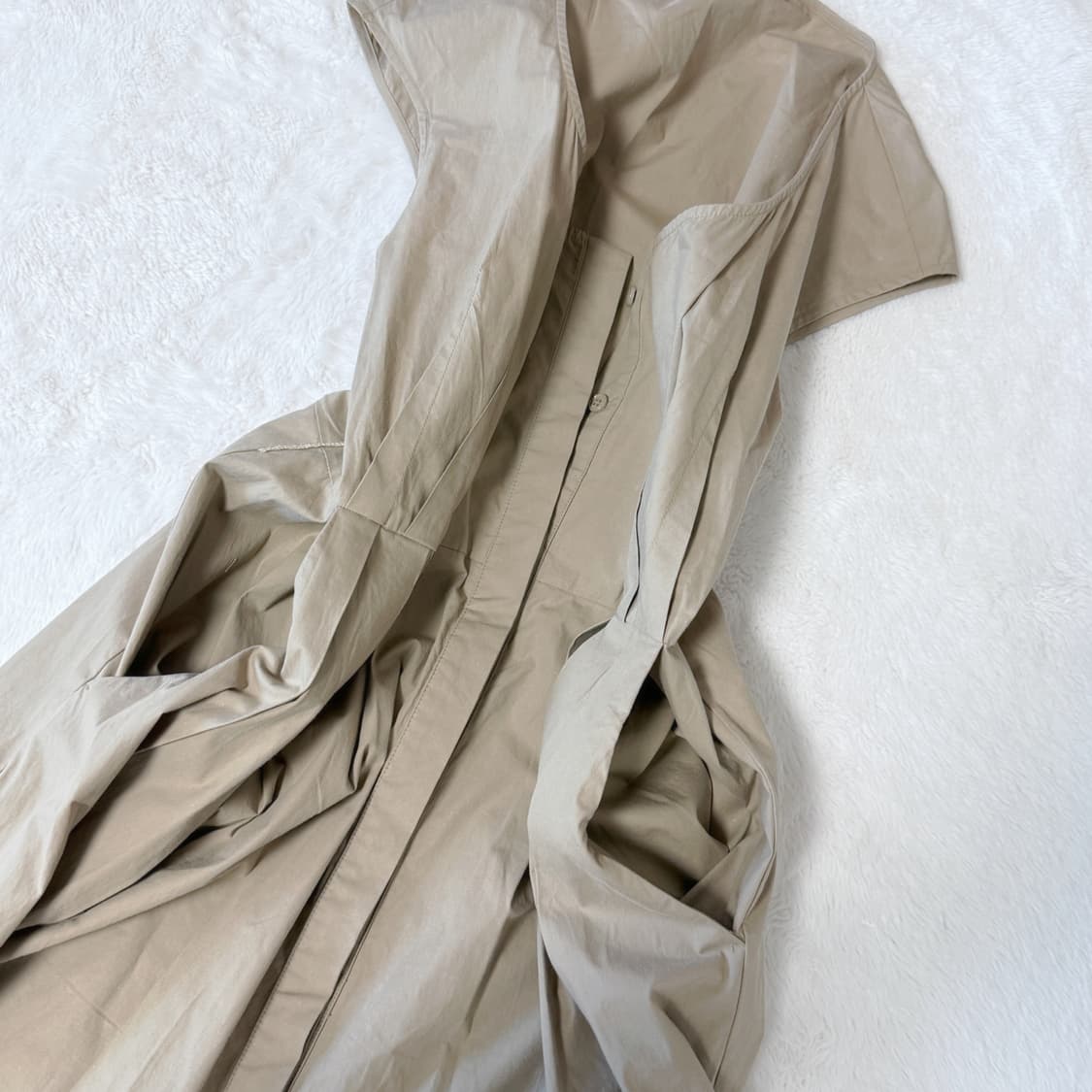 Max&Co 막스앤코 베이지 심플 보헤미안 나시 원피스 상품이미지6