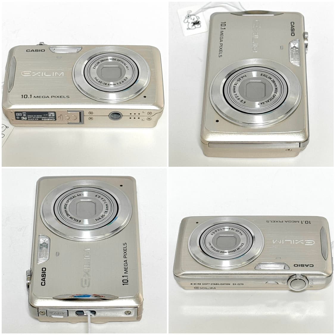 카시오 엑슬림 Z270 샴페인골드 빈티지디카 상품이미지6