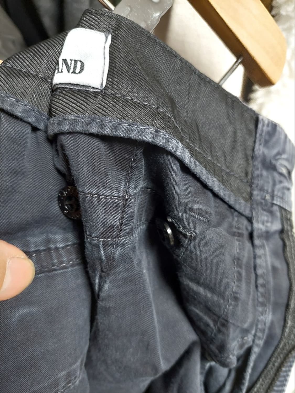 스톤아일랜드 카고 바지 블랙 w30 백화점판 상품이미지8