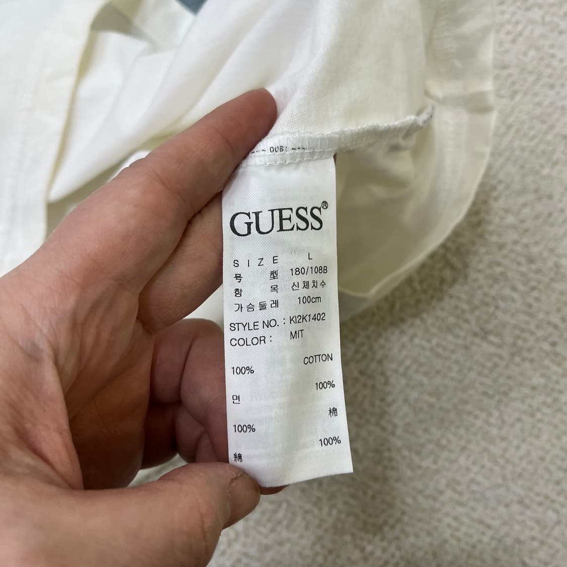 L 게스 포켓 반팔 티셔츠 0415M 상품이미지3