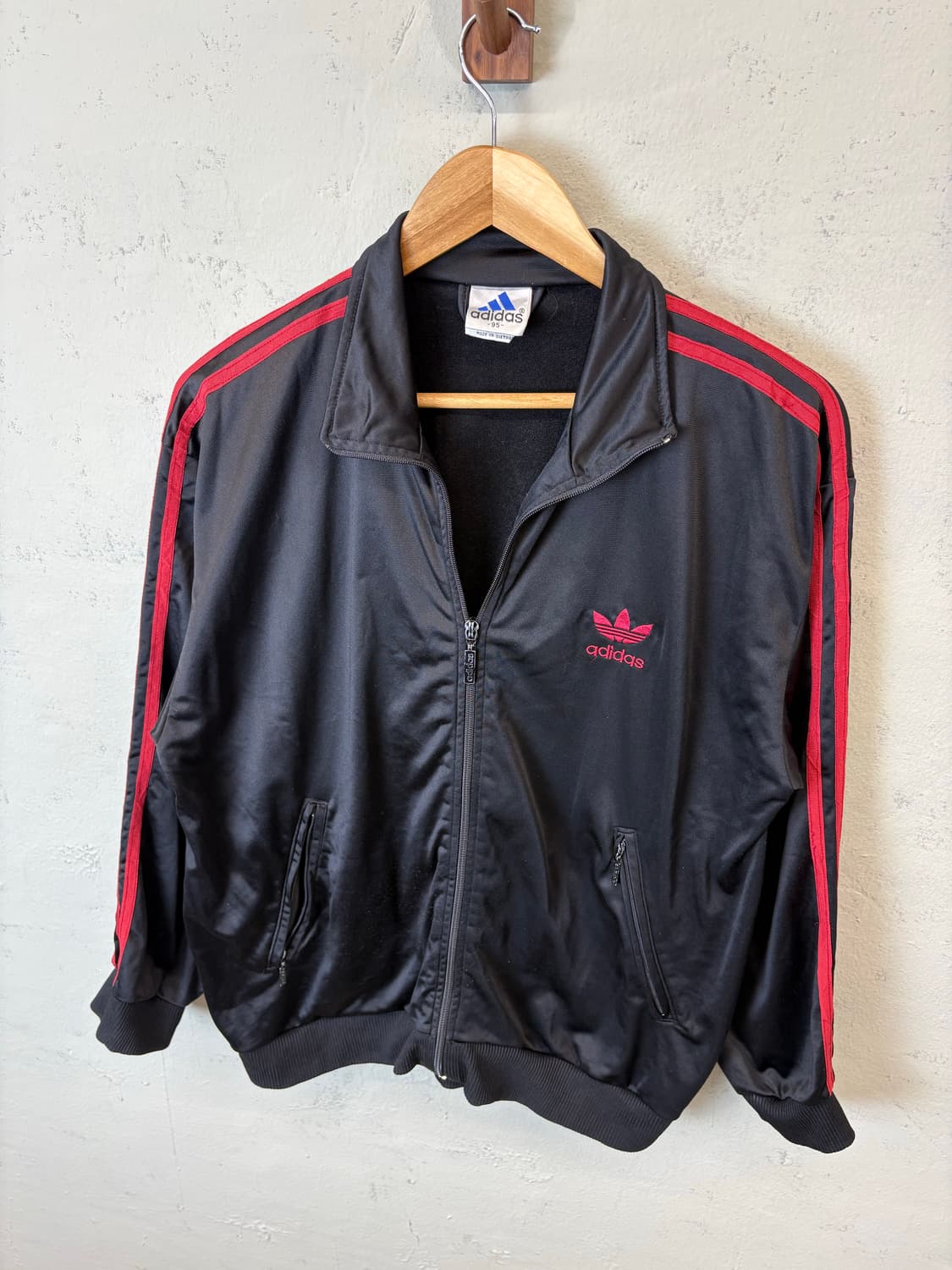 아디다스 90s 빈티지 검빨 삼선 트랙탑 져지 상품이미지3