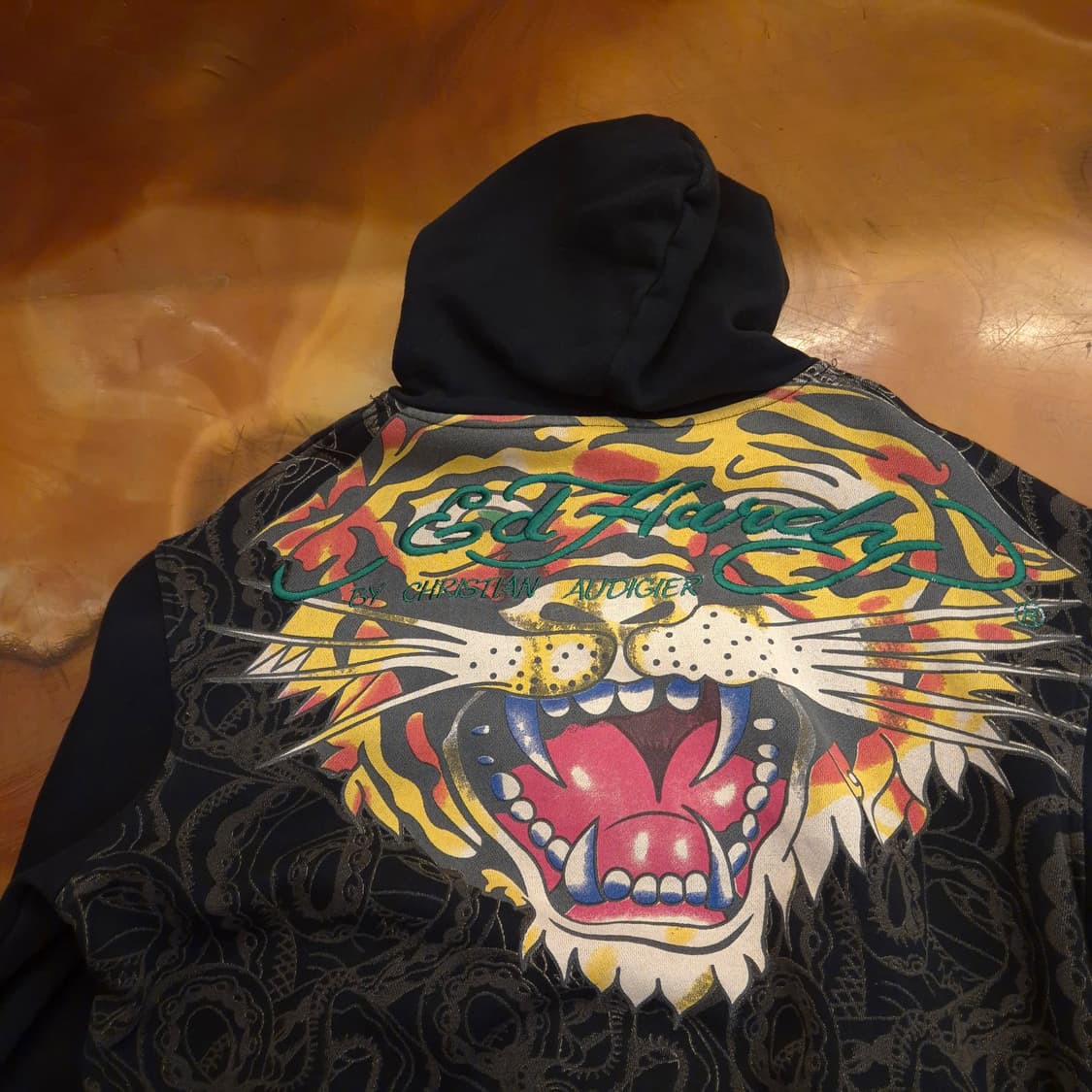 에드 하디 멜로즈 호랑이 프린트 후드 집업 상품이미지4