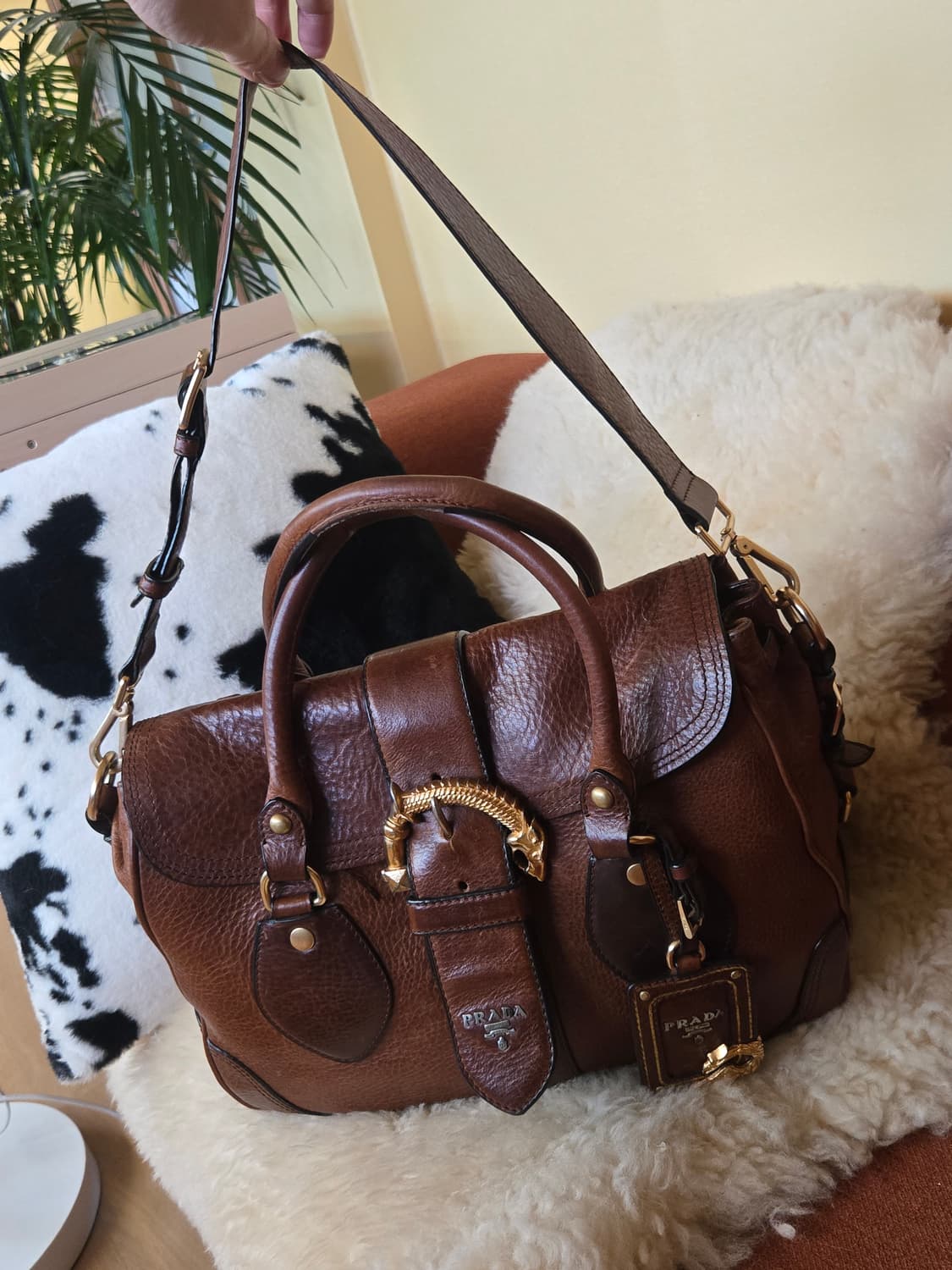 프라다 Cervo Animalier Bag 빈티지백 상품이미지4