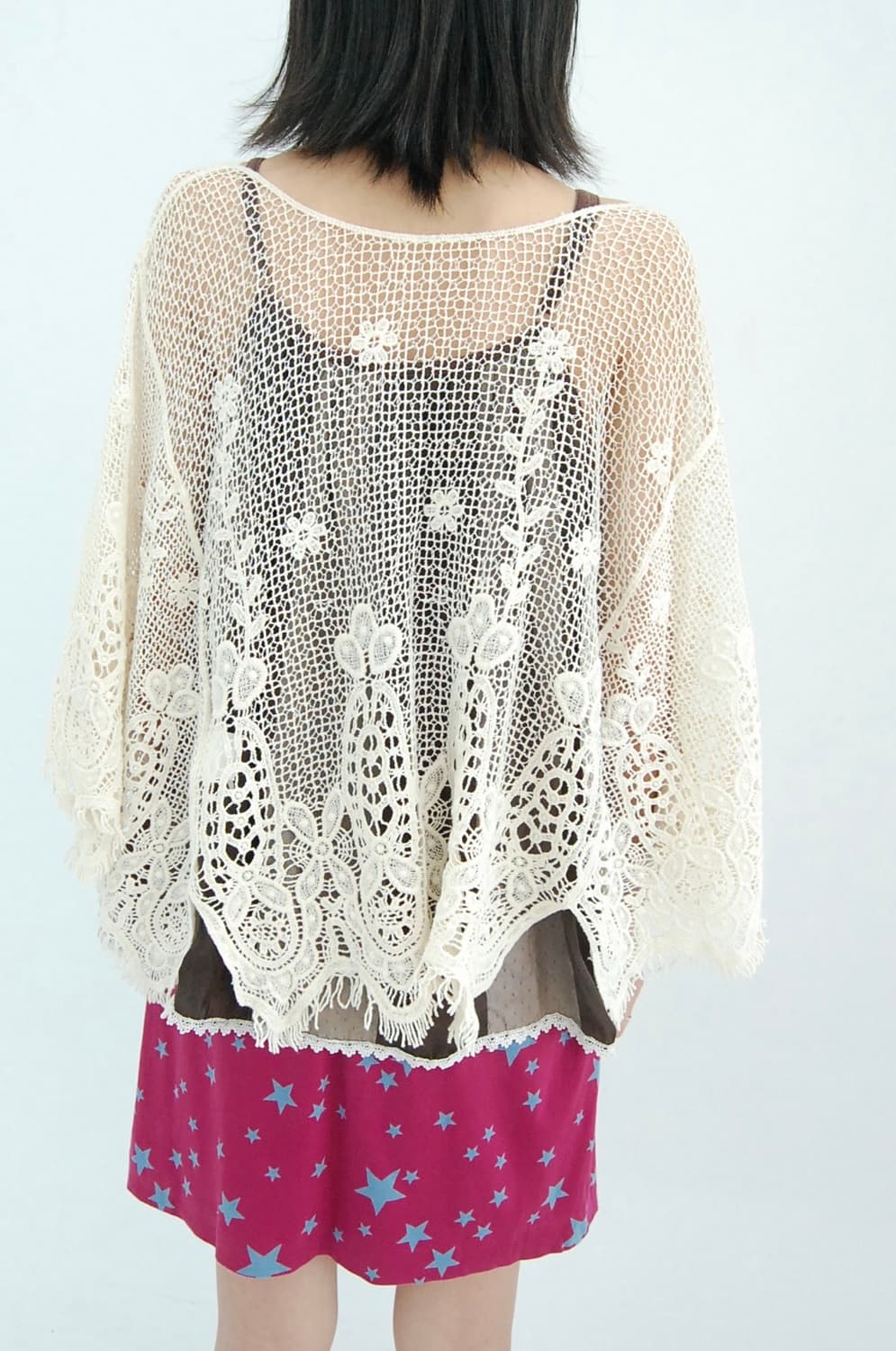 Cotton corchet cape 상품이미지4
