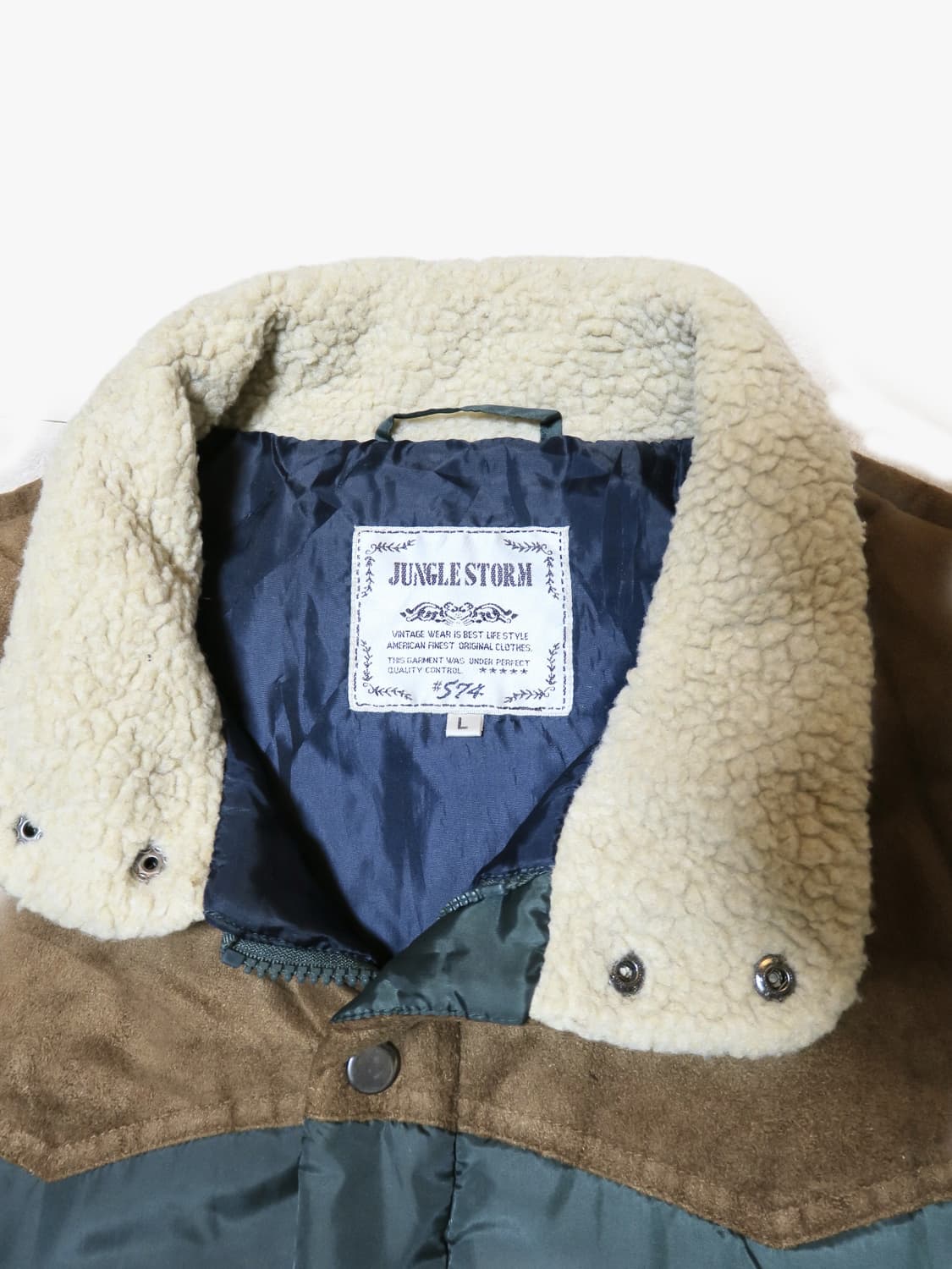 웨스턴 스타일 아메리칸 빈티지 스웨이드 패딩조끼  상품이미지4