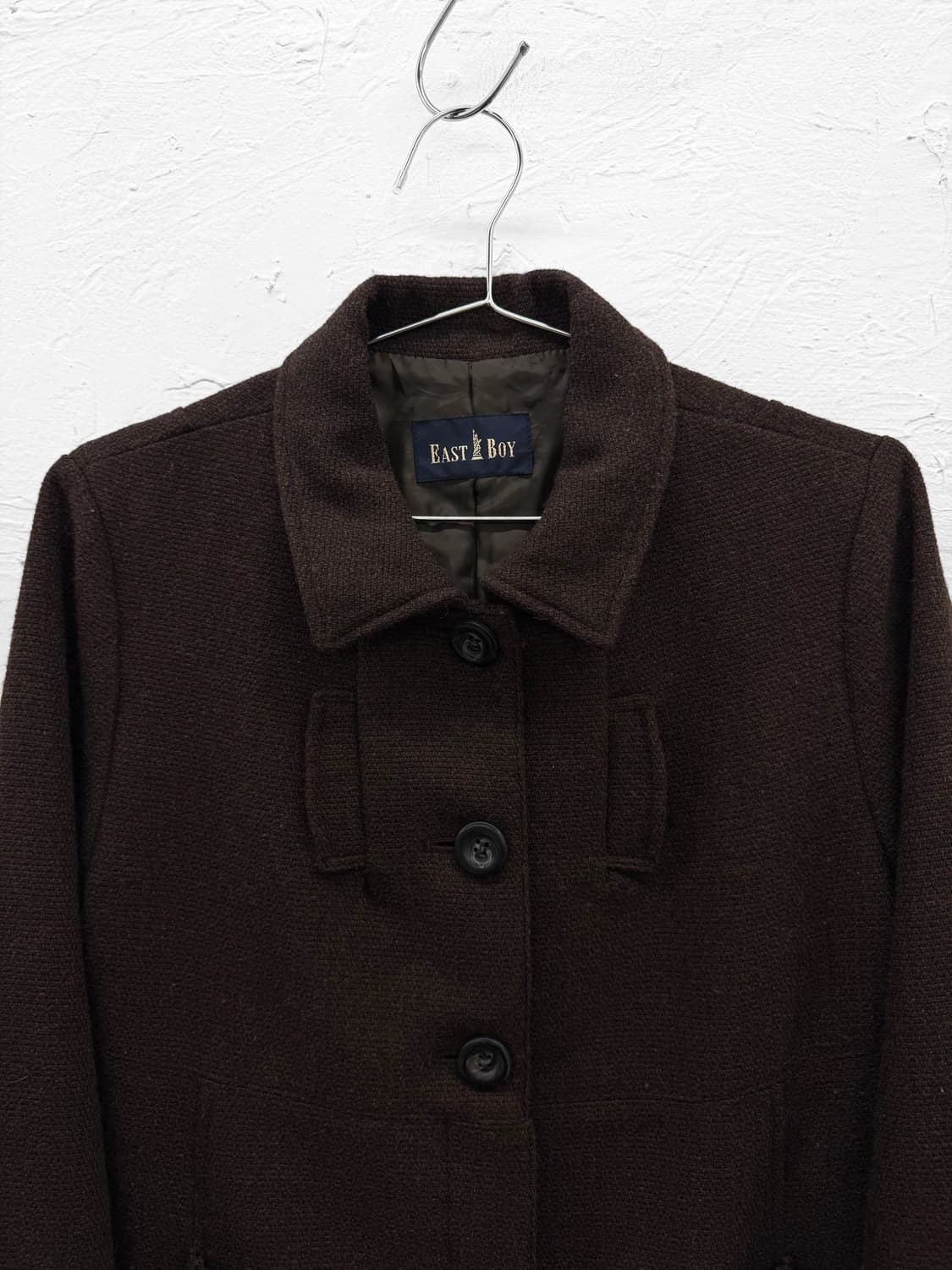 east boy 버튼 울 자켓 상품이미지2