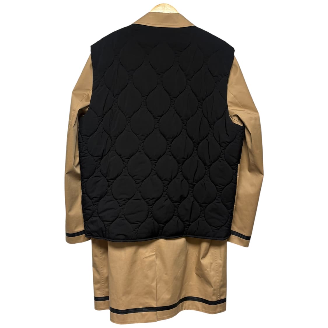 3841 자라 브라운 트렌치 퀄팅조끼 레이어드 코트 새상품 상품이미지4