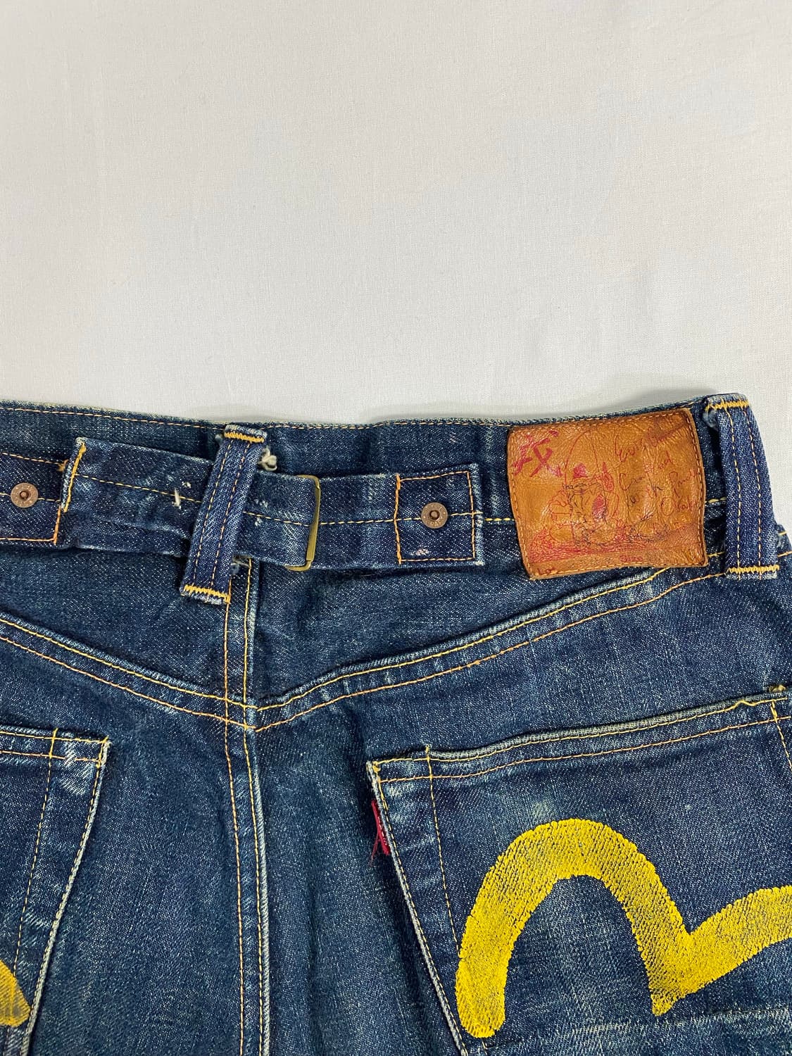 90s 에비수 EVIS 셀비지 데님팬츠 30x35 <644> 상품이미지4