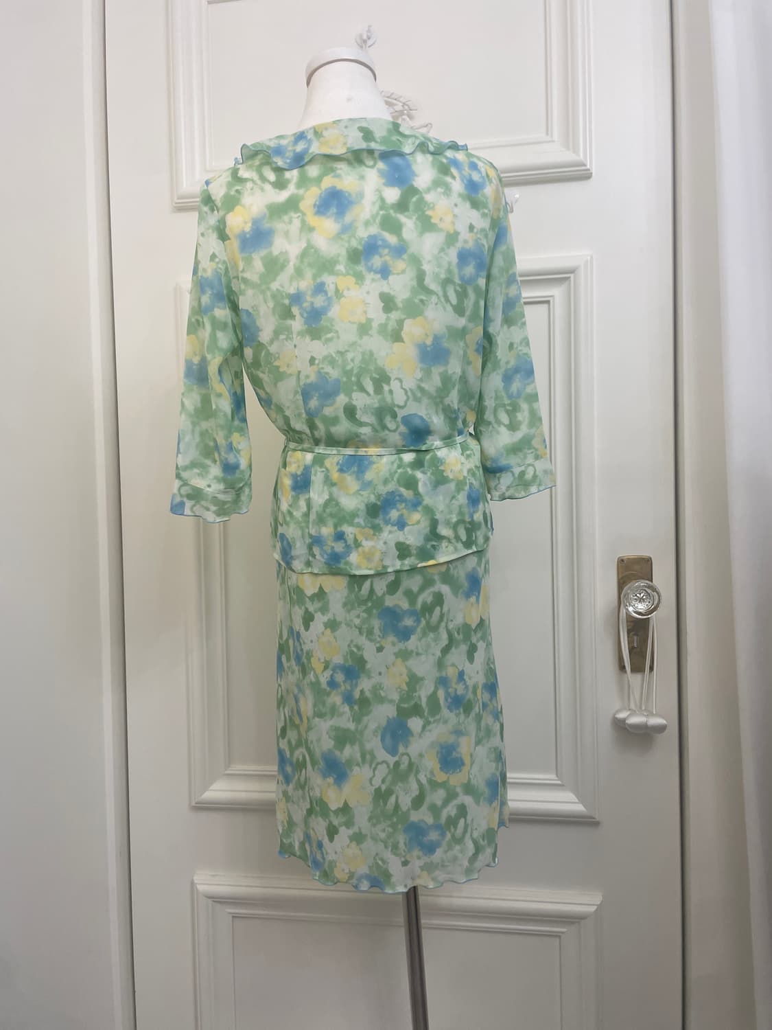 green blue water flower ruffle set-up 상품이미지3