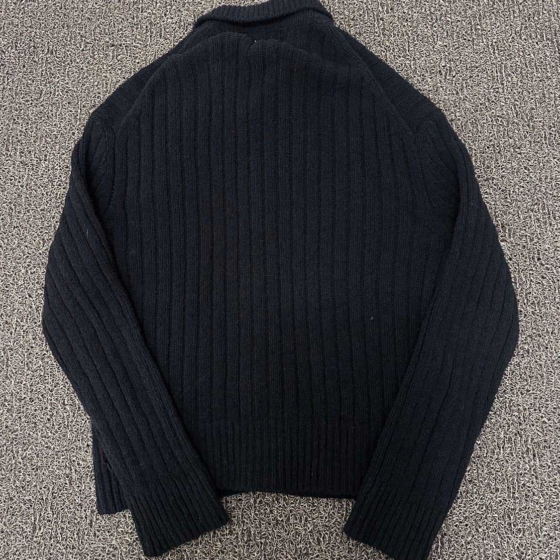 MERGO 메르고 부클 버튼 가디건 블랙 L 상품이미지5