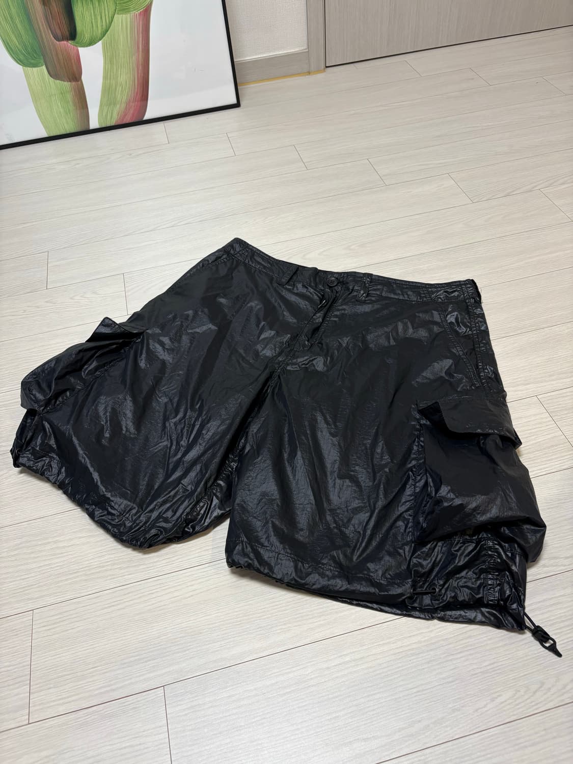 아워레가시 마운트 쇼츠 블랙 파라슈트 테크 친츠 립스탑 50 상품이미지2