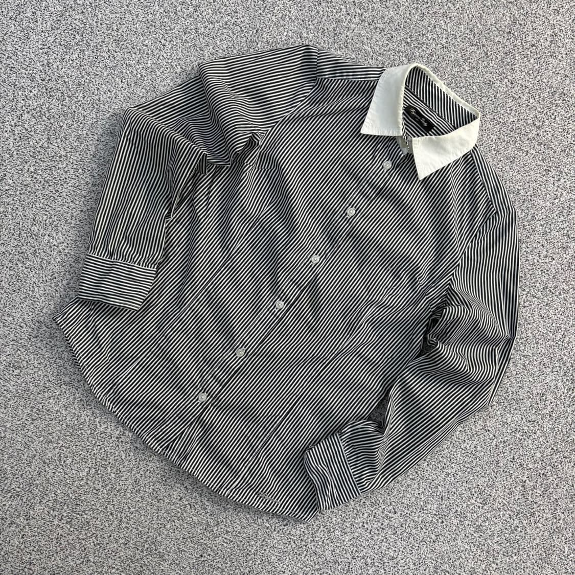 90 보세 스트라이프 셔츠 남방 0428J 상품이미지1