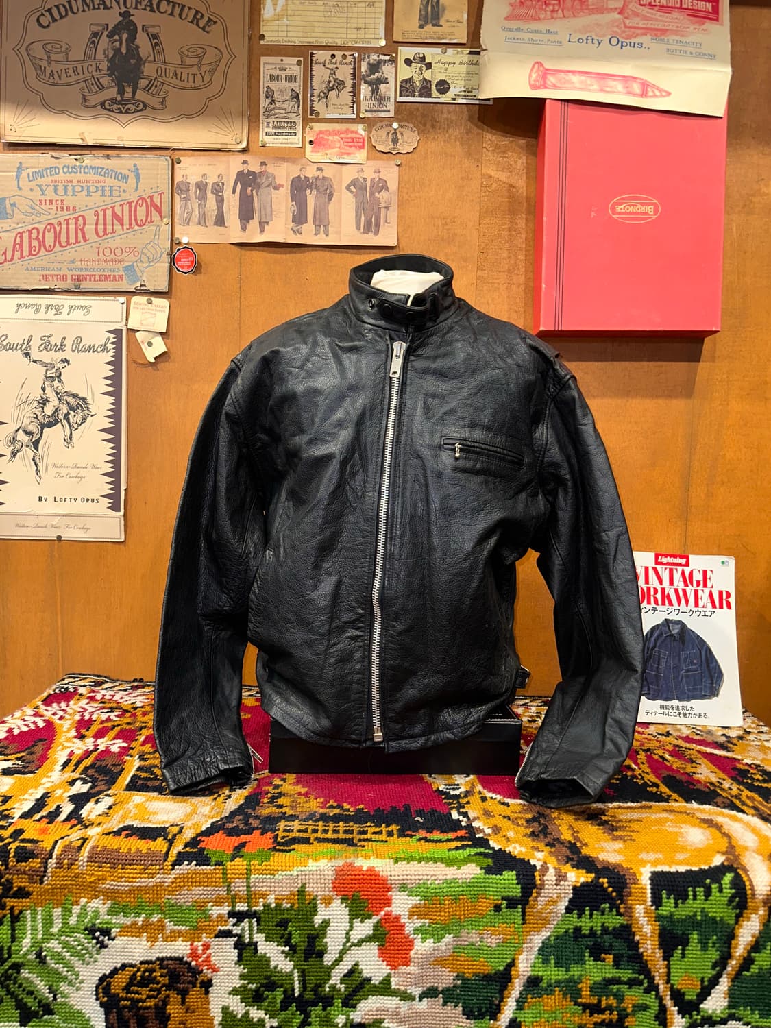 ( L-XL ) 바이커자켓 라이더자켓 레이싱자켓 봄버자켓 가죽자켓 상품이미지3