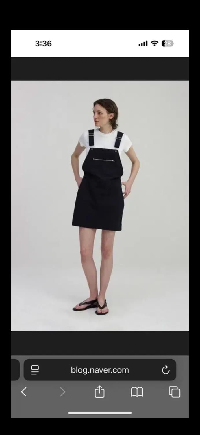 Nothing written 낫띵리튼 오버롤 원피스 상품이미지2