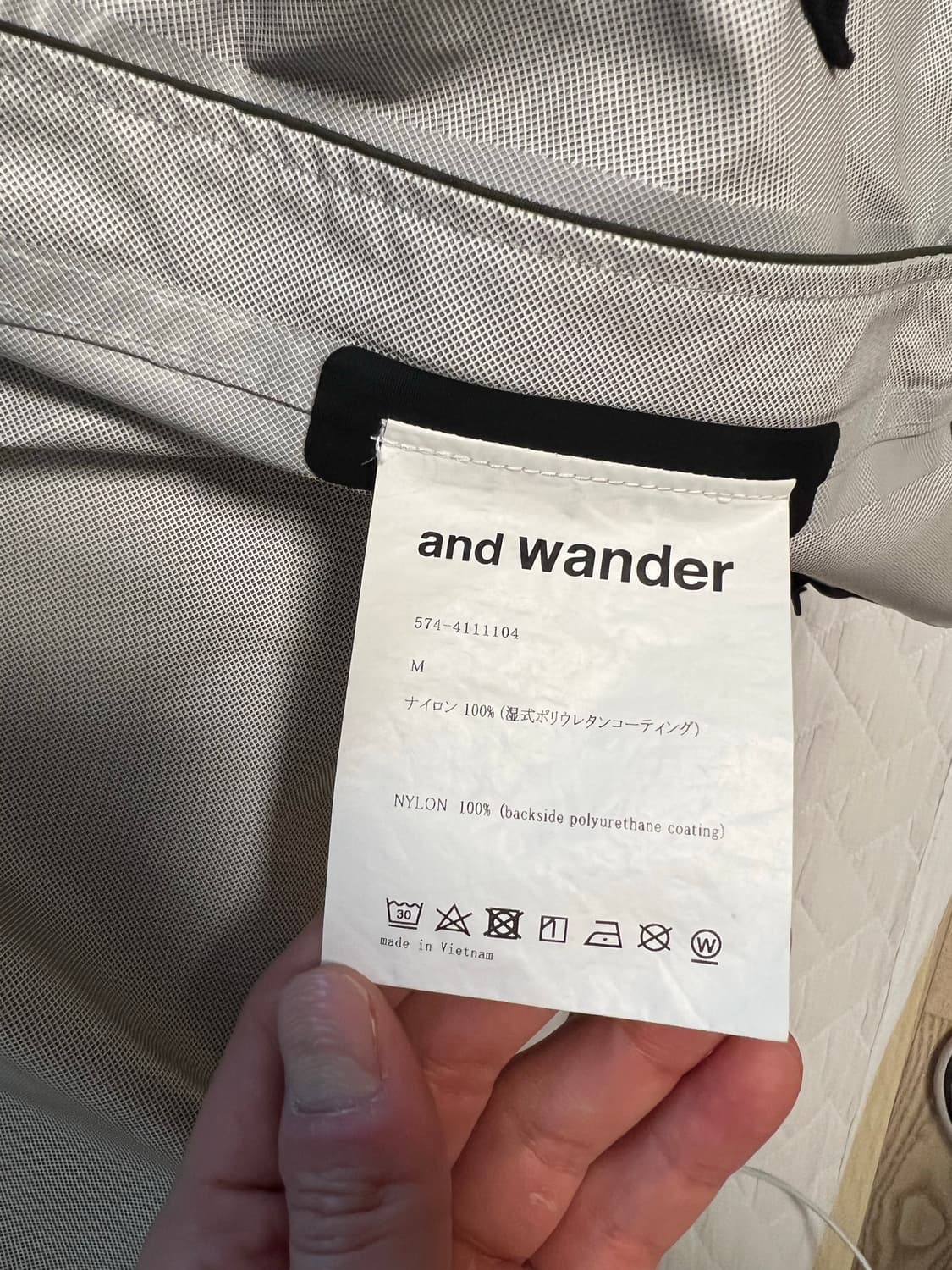 앤드원더 2.5L 하이커 레인 자켓 M사이즈 상품이미지5