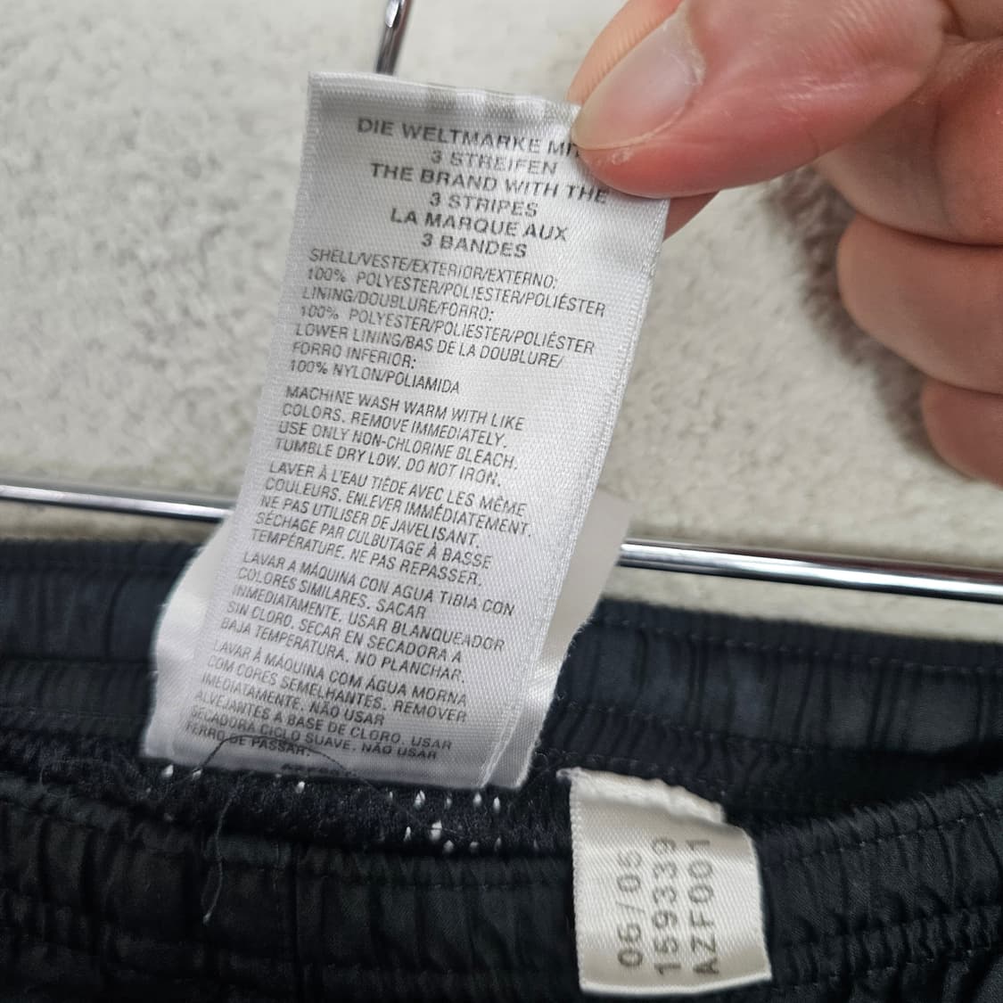 아디다스 삼선 츄리닝 바지 블랙 상품이미지7