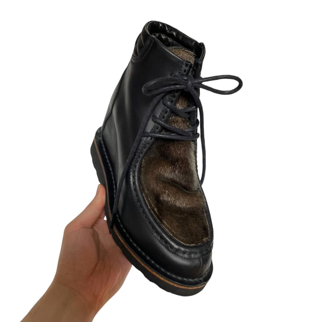 미하라 야스히로 송치 웨지힐부츠 2011AW 상품이미지6