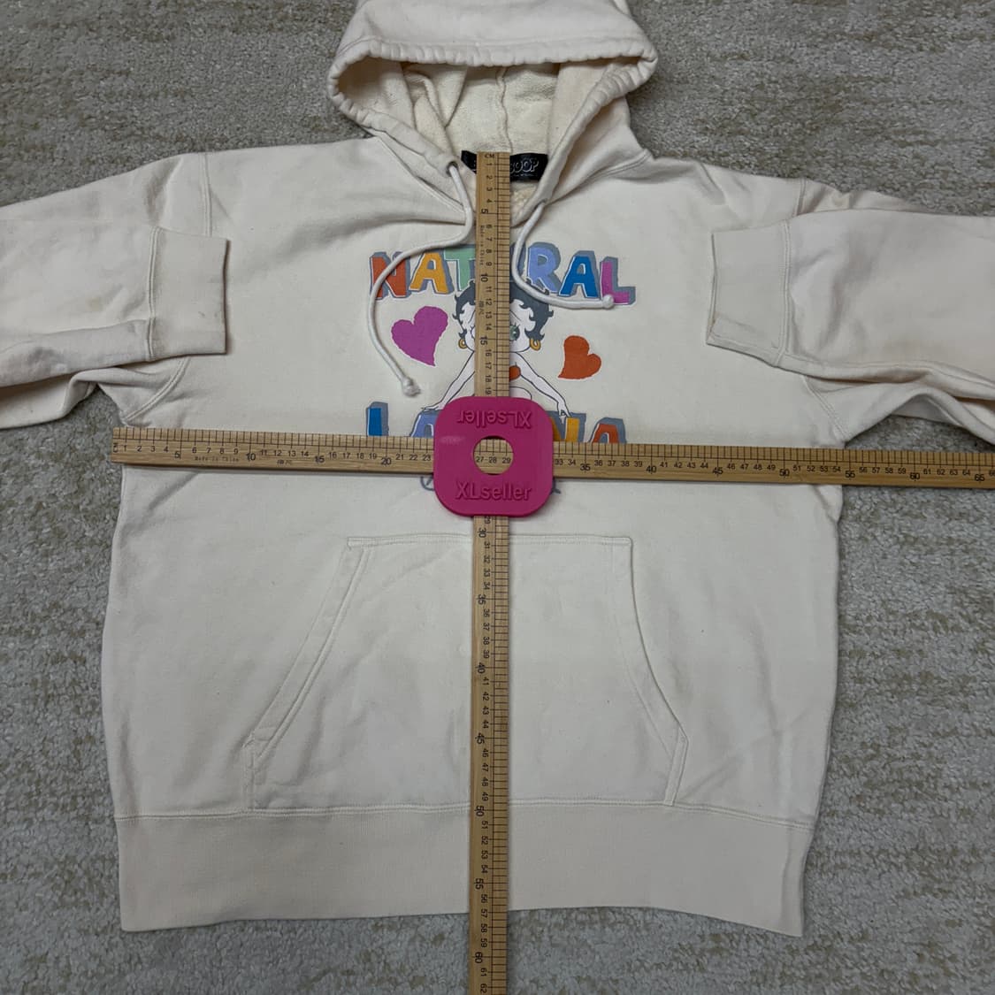 [M] Betty Boop 베티 붑 내추럴 라티나 그래픽 후드 후디 상품이미지3