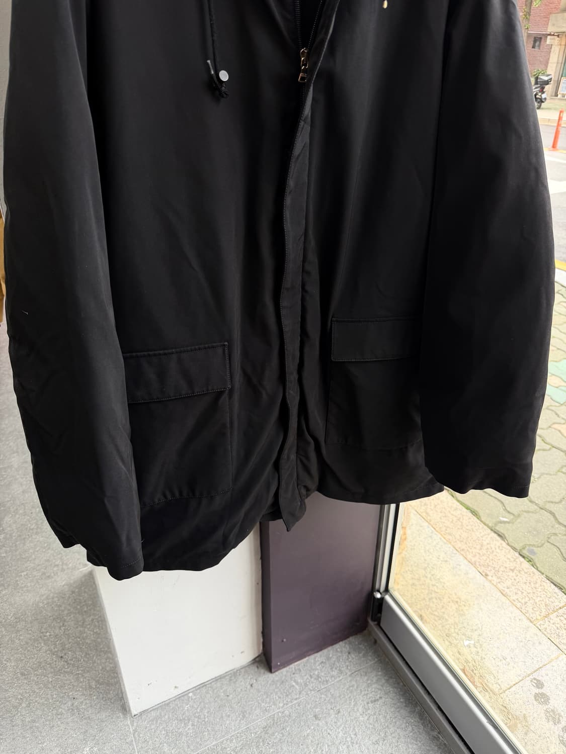 XL/ 프라다 아카이브 나일론 후디 패딩점퍼 상품이미지4