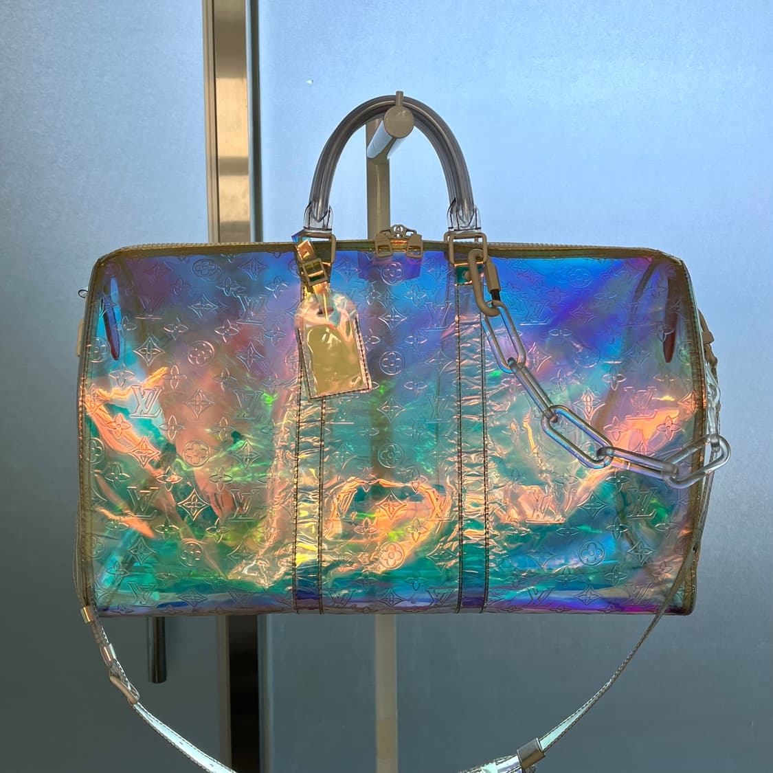 [한정판/정품] 루이비통 버질아블로 프리즘 반둘리에 키폴 50 가방 상품이미지3