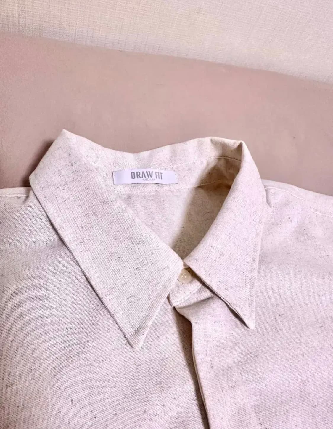 드로우핏 린넨 히든 반팔 셔츠 M 상품이미지2